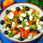 Salad with Persimmon and Mozzarella • Dietary Center "Your Dietologist"